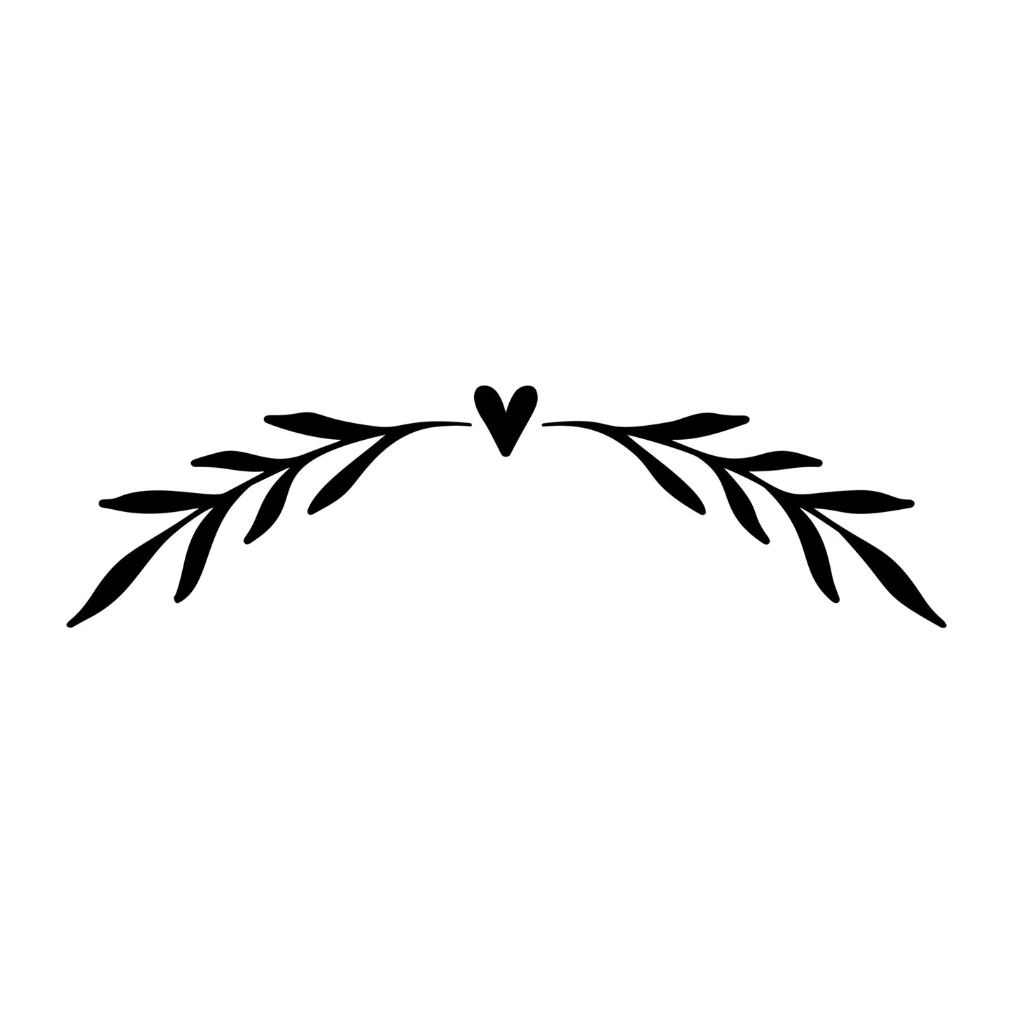 Floral Divider SVG design element for Cricut, Silhouette, laser cutting, vinyl, sublimation, and craft projects.