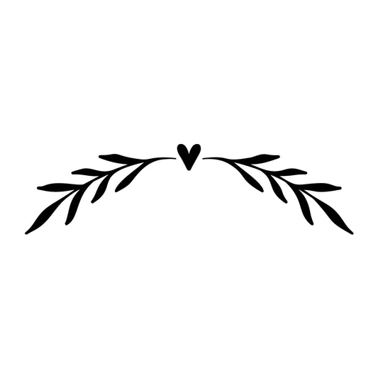 Floral Divider SVG design element for Cricut, Silhouette, laser cutting, vinyl, sublimation, and craft projects.