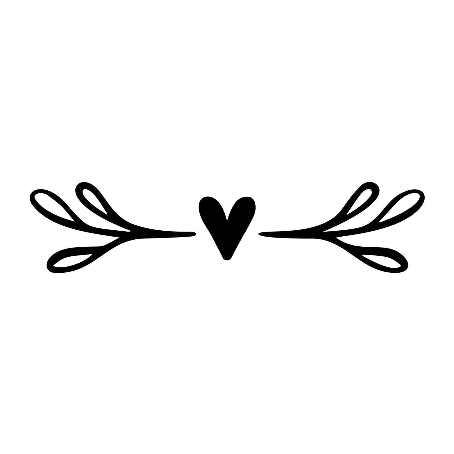 Floral Divider SVG design element for Cricut, Silhouette, laser cutting, vinyl, sublimation, and craft projects.