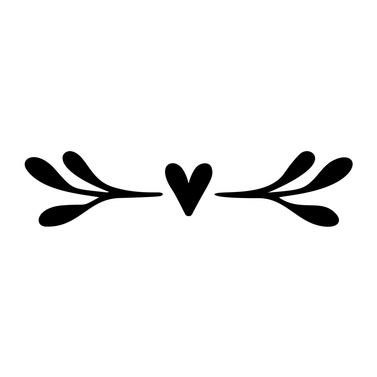 Floral Divider SVG design element for Cricut, Silhouette, laser cutting, vinyl, sublimation, and craft projects.