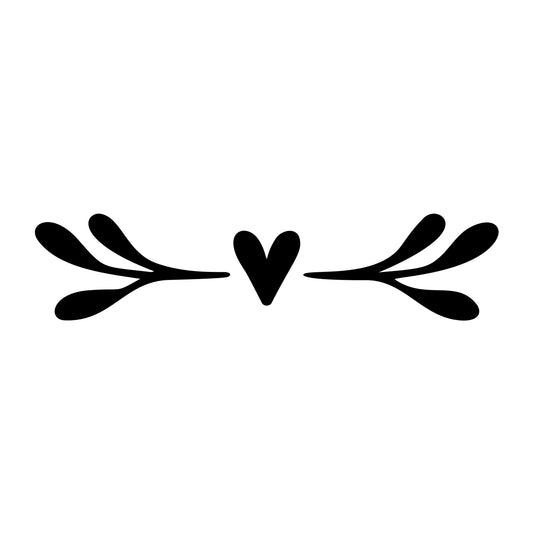 Floral Divider SVG design element for Cricut, Silhouette, laser cutting, vinyl, sublimation, and craft projects.