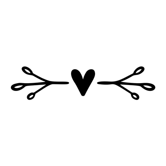Floral Divider SVG design element for Cricut, Silhouette, laser cutting, vinyl, sublimation, and craft projects.