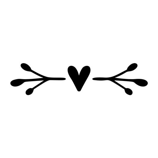 Floral Divider SVG design element for Cricut, Silhouette, laser cutting, vinyl, sublimation, and craft projects.