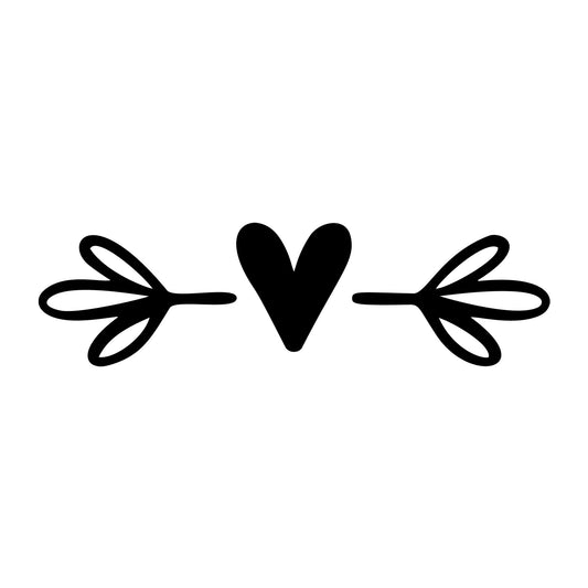 Floral Divider SVG design element for Cricut, Silhouette, laser cutting, vinyl, sublimation, and craft projects.
