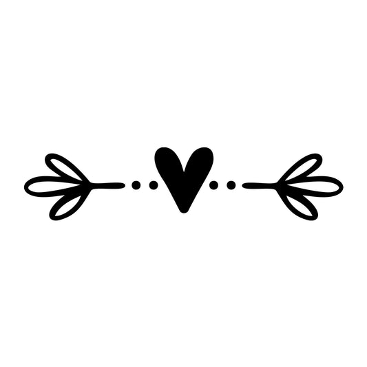 Floral Divider SVG design element for Cricut, Silhouette, laser cutting, vinyl, sublimation, and craft projects.