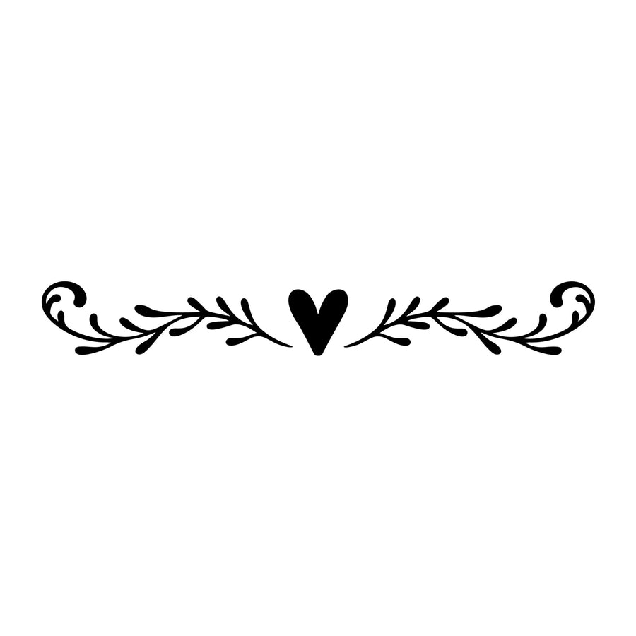 Floral Divider SVG design element for Cricut, Silhouette, laser cutting, vinyl, sublimation, and craft projects.