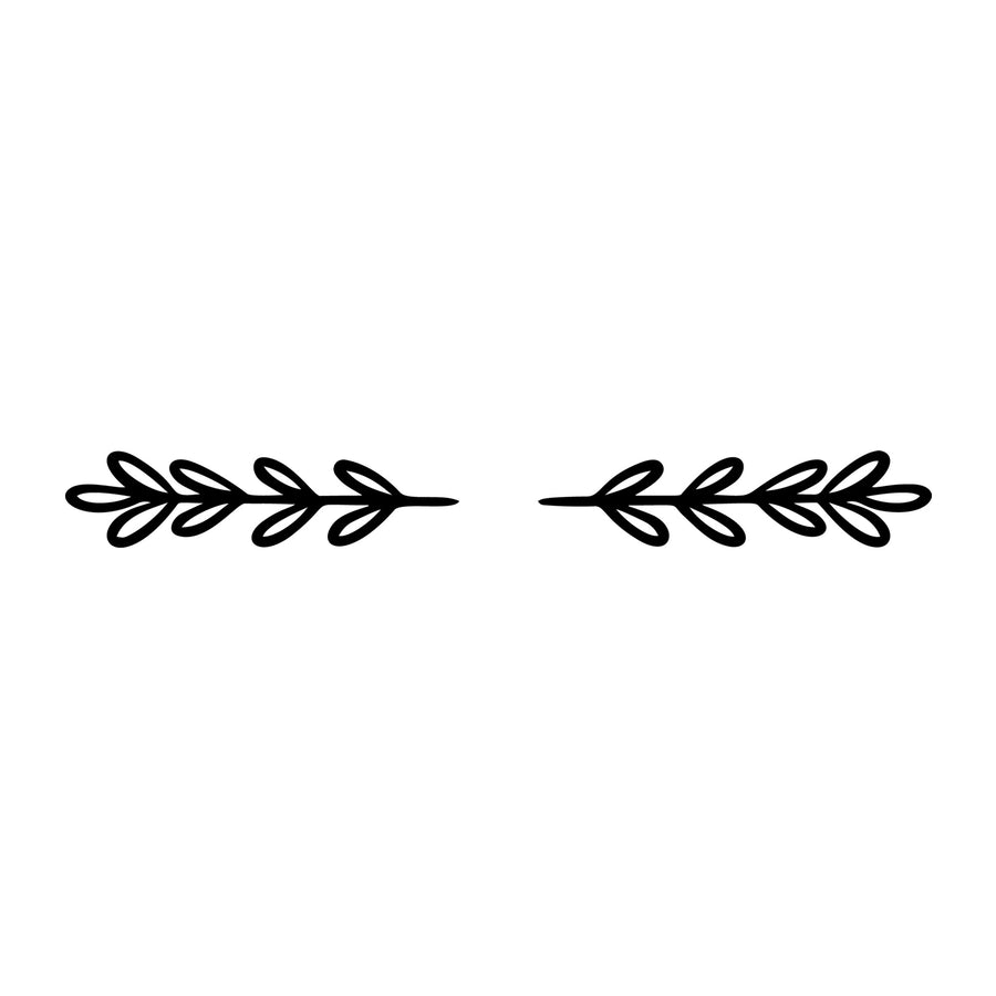 Floral Divider SVG design element for Cricut, Silhouette, laser cutting, vinyl, sublimation, and craft projects.