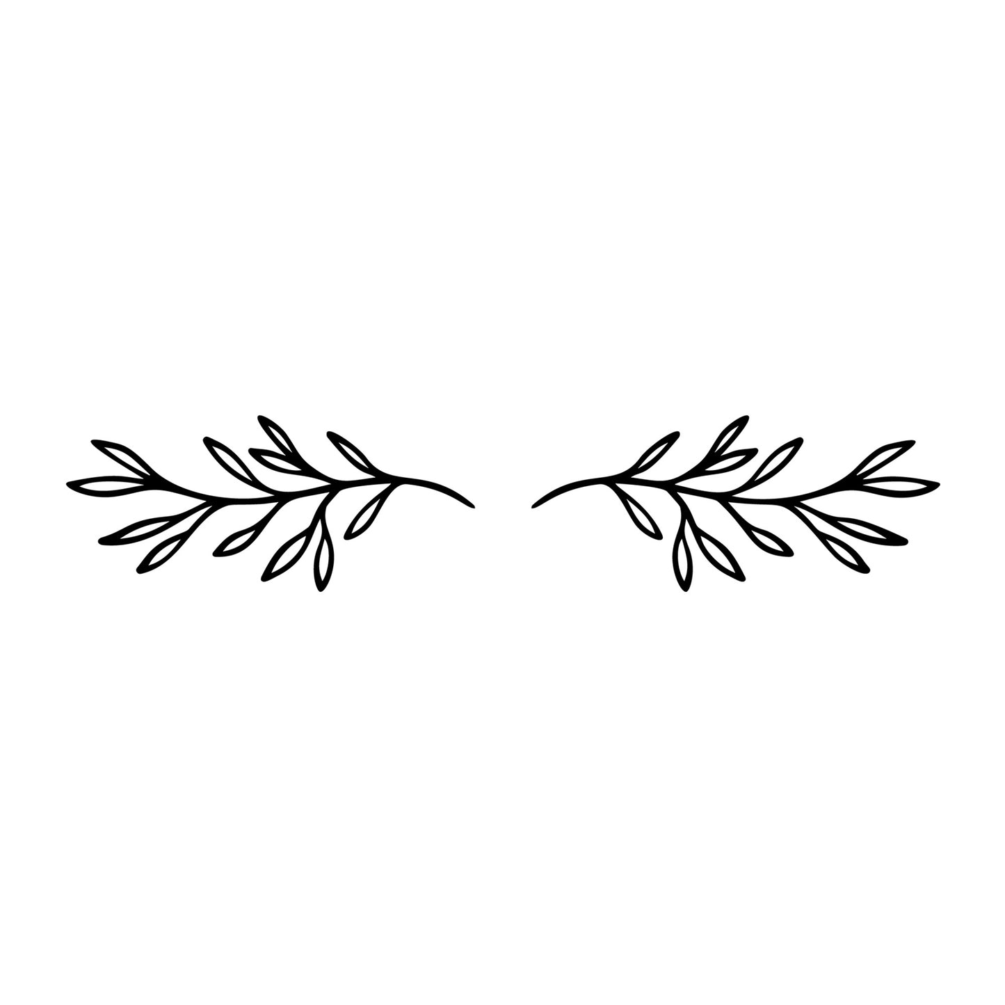 Floral Divider SVG design element for Cricut, Silhouette, laser cutting, vinyl, sublimation, and craft projects.