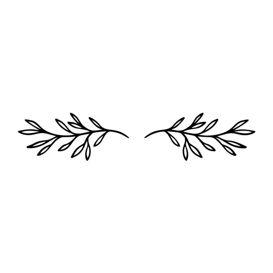 Floral Divider SVG design element for Cricut, Silhouette, laser cutting, vinyl, sublimation, and craft projects.