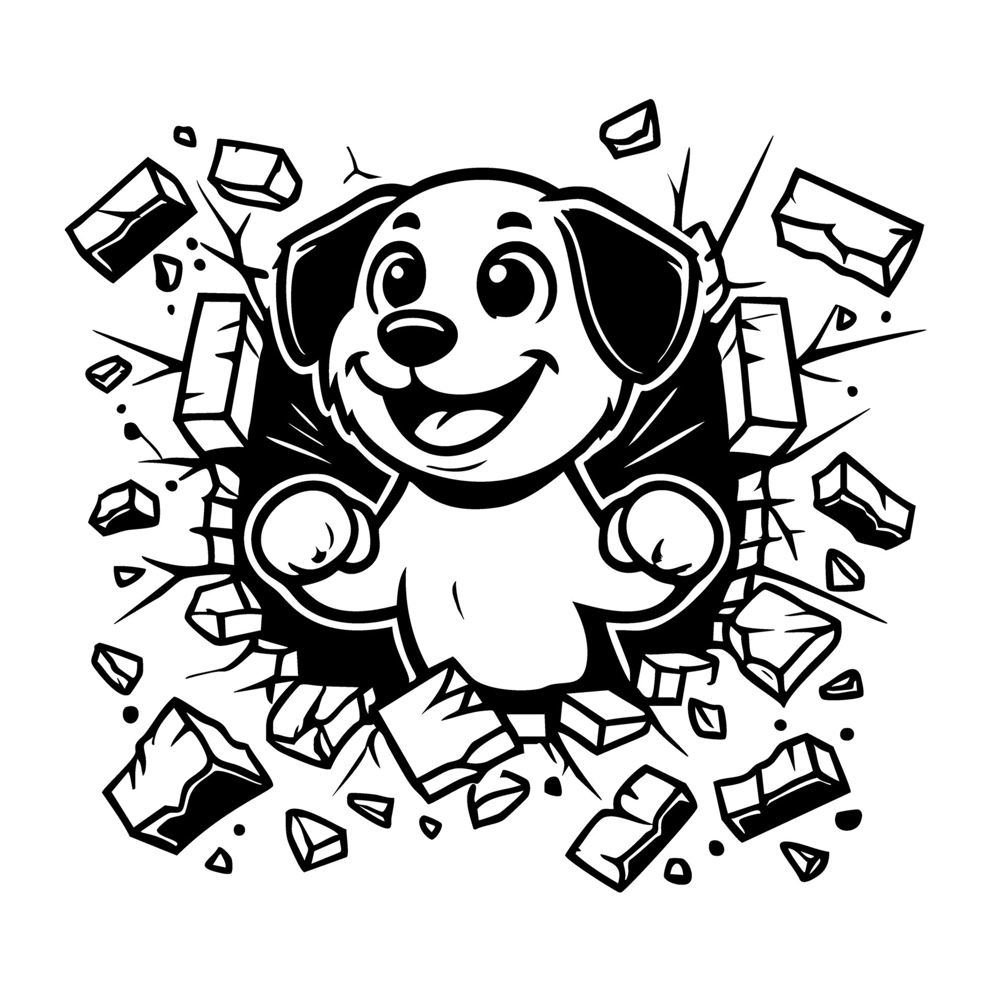 Dog SVG for Cricut, Silhouette, laser cutting, vinyl, sublimation, animal crafts, decals, shirts, and DIY craft projects.