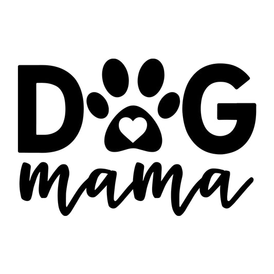 Dog Mama SVG for Cricut, Silhouette, laser cutting, vinyl, sublimation, dog shirts, decals, mugs, and DIY craft projects.