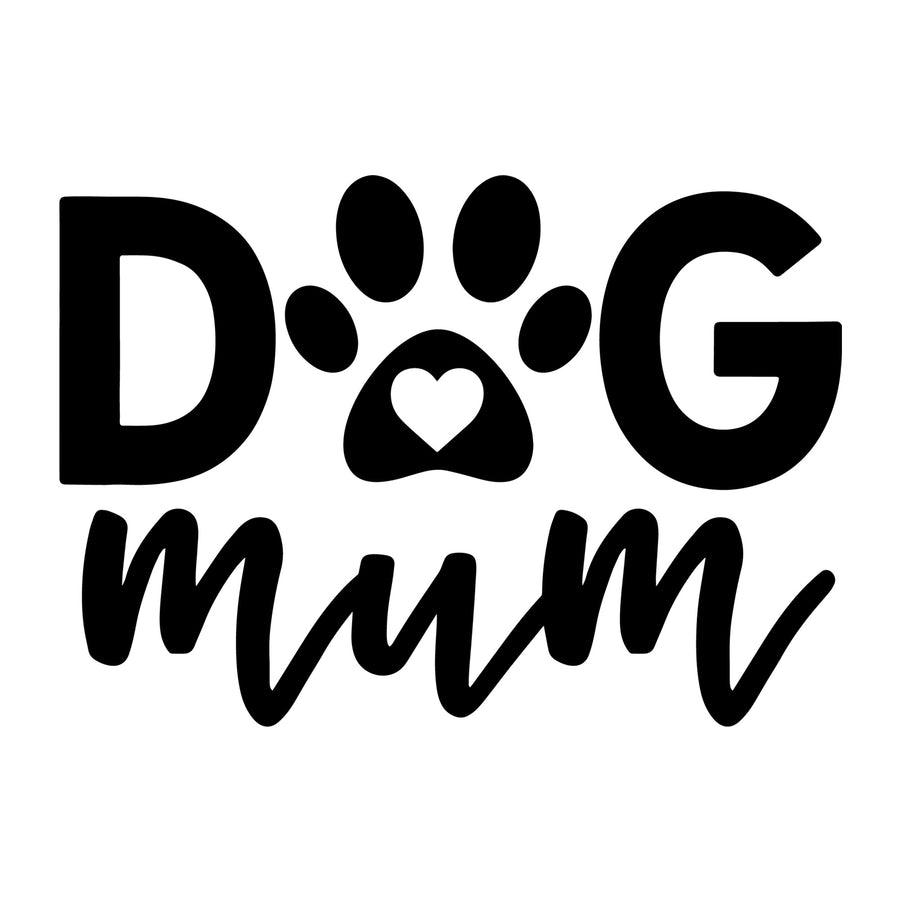 Dog Mum SVG for Cricut, Silhouette, laser cutting, vinyl, sublimation, dog shirts, decals, mugs, and DIY craft projects.