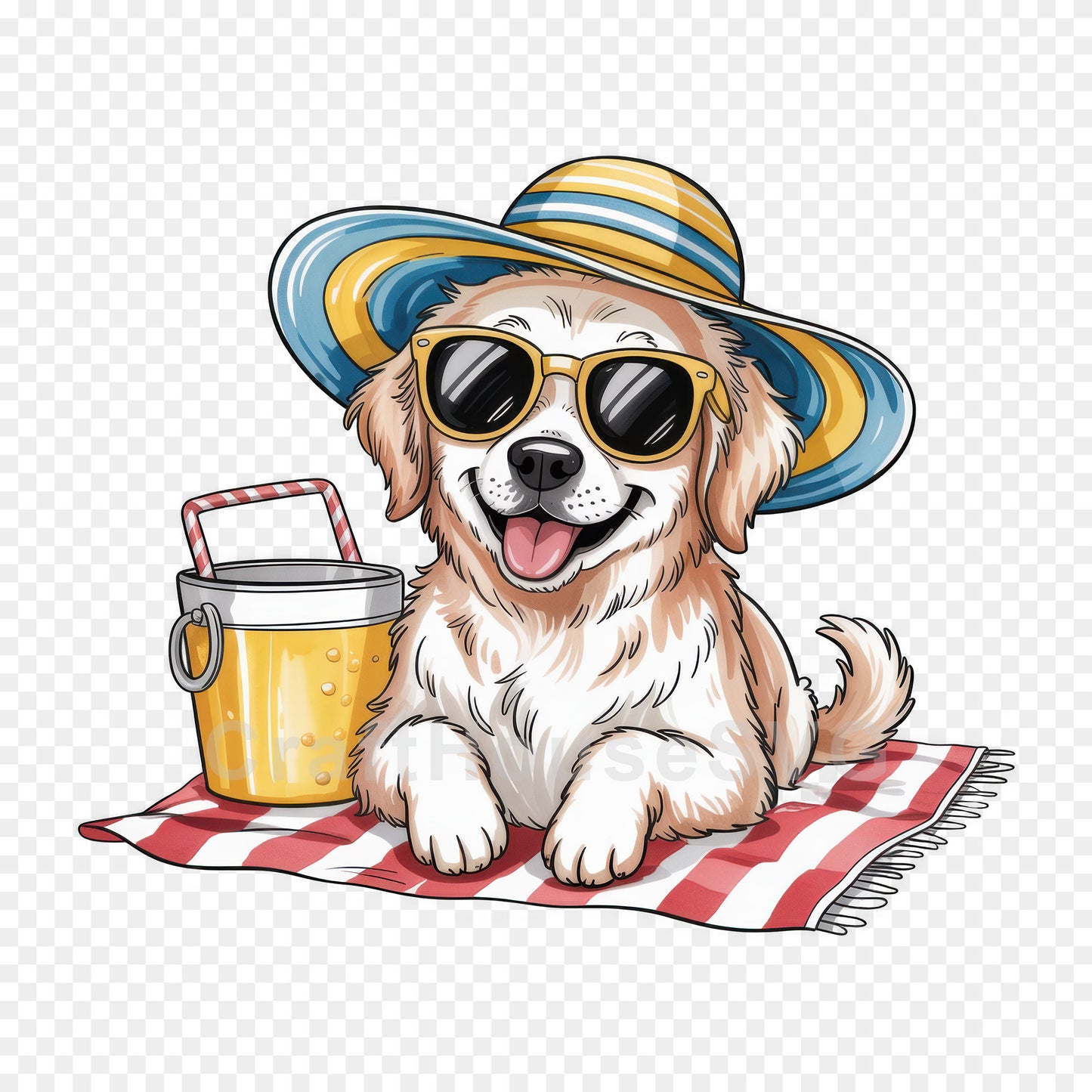 Cute Summer Animals Clipart Bundle