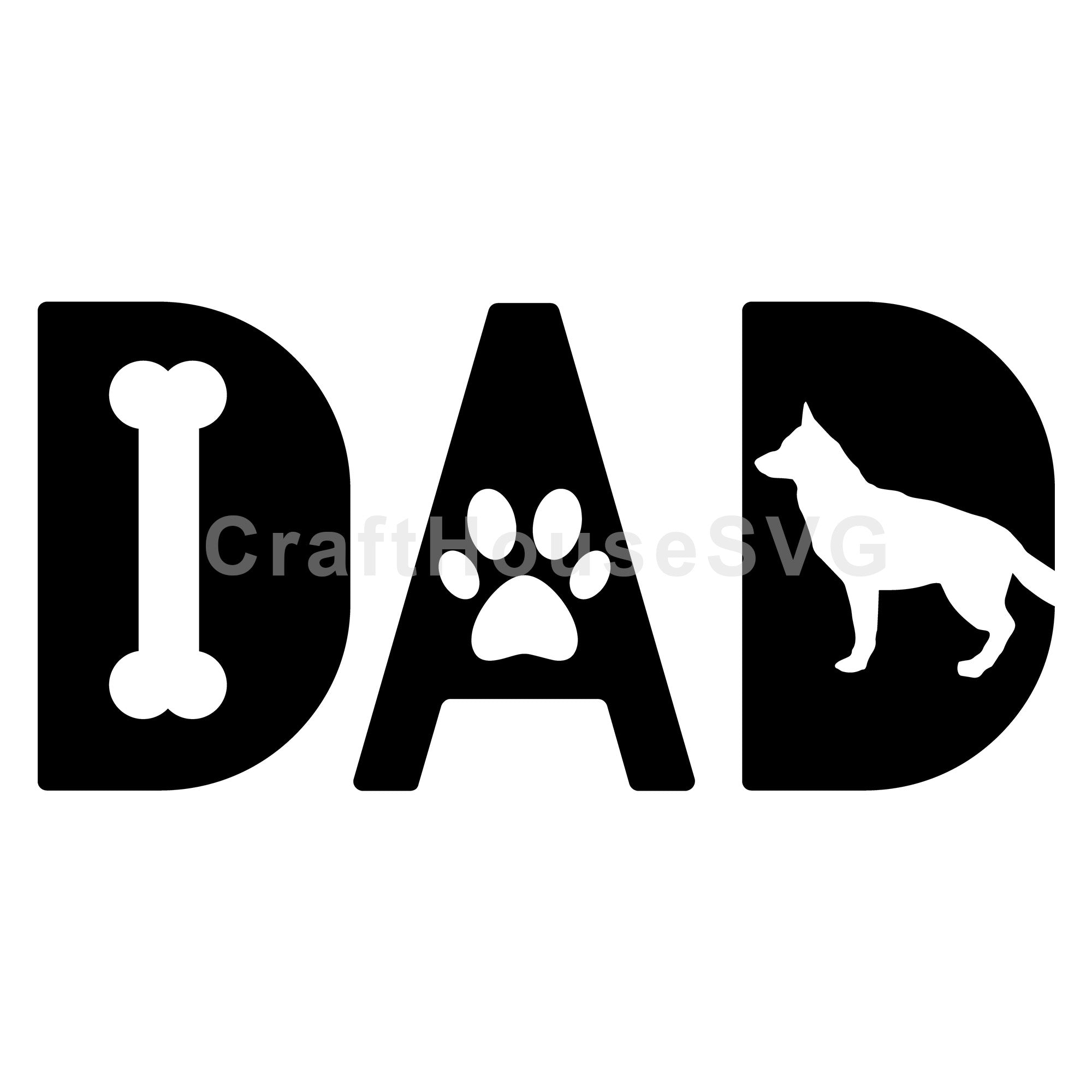 Dog Dad SVG