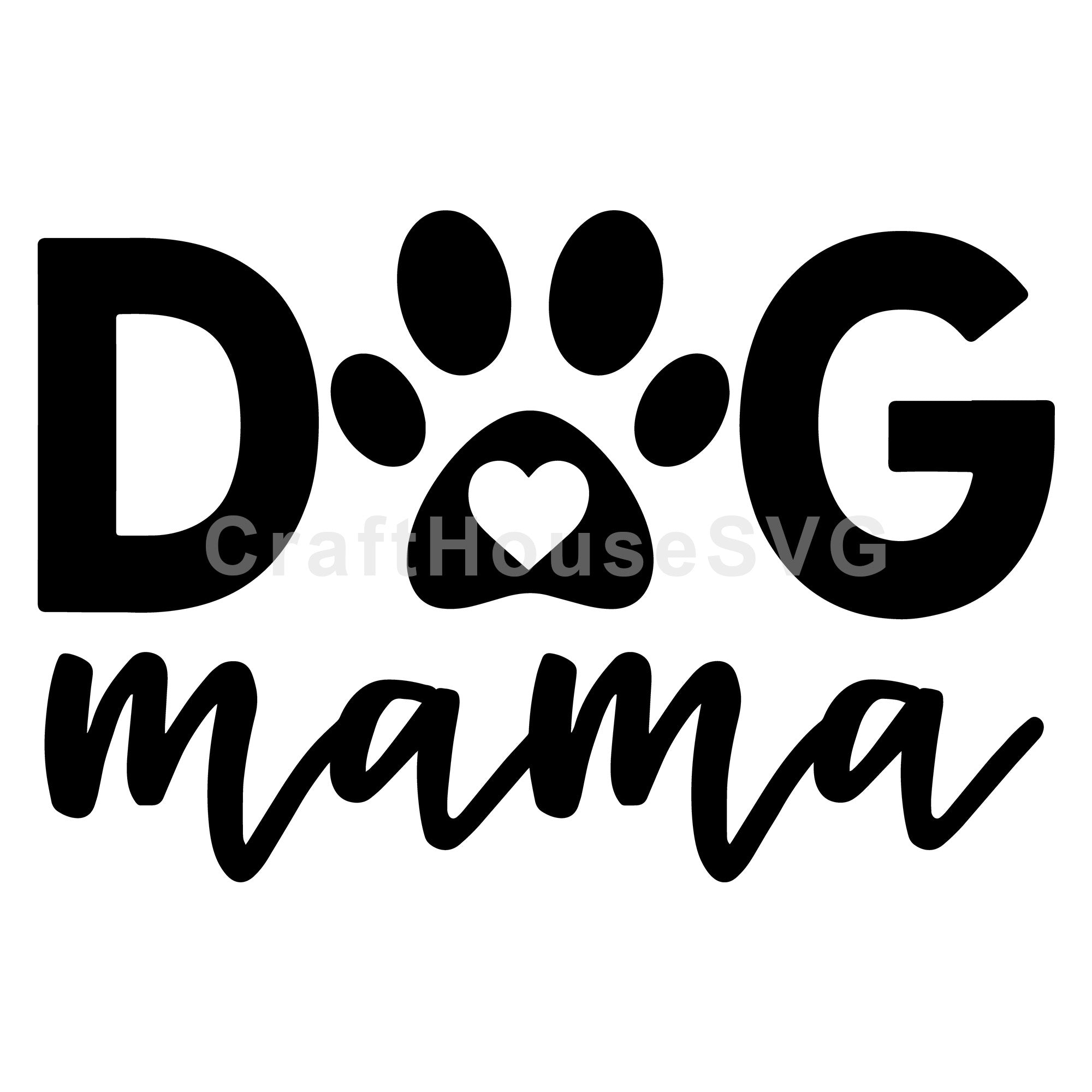 Dog mama SVG