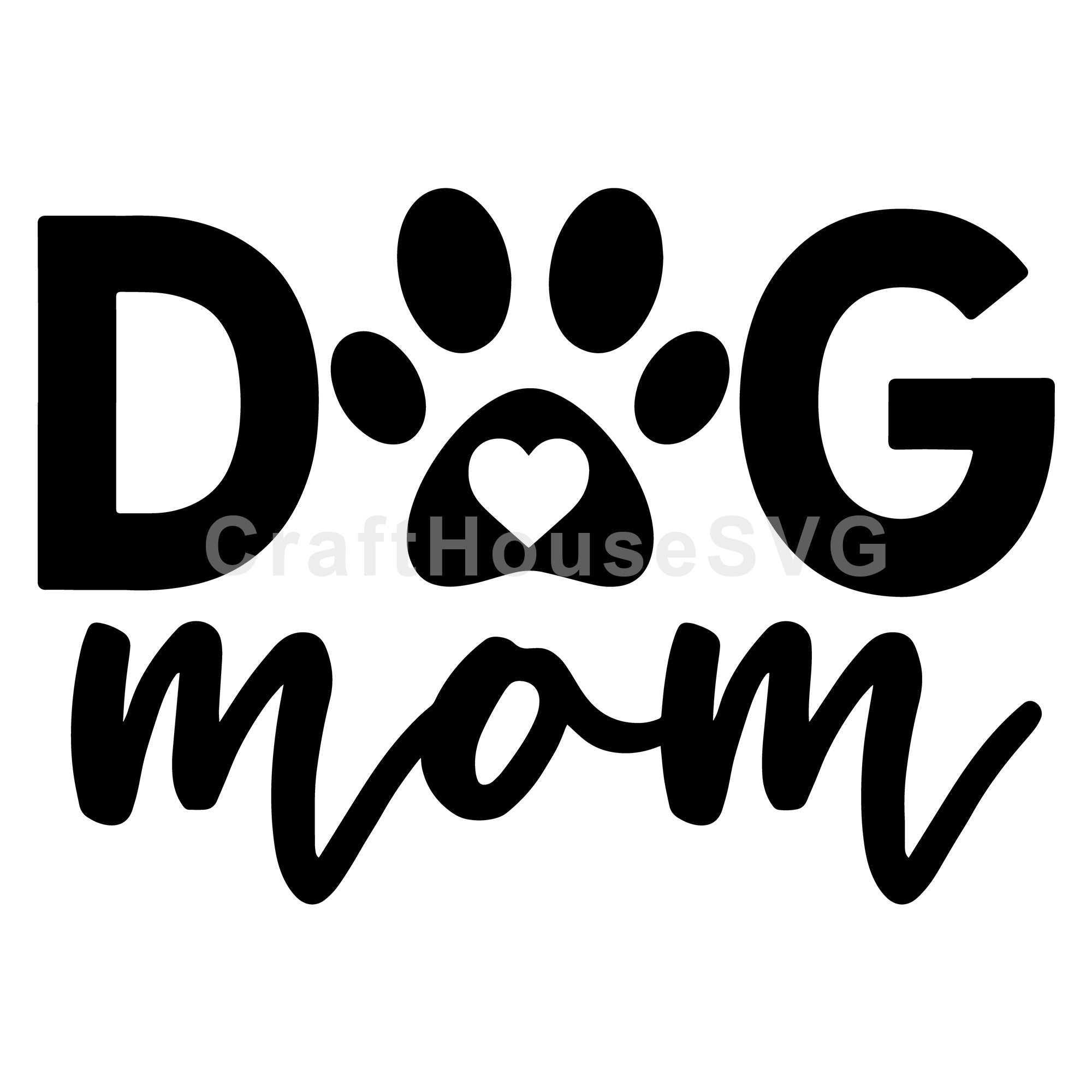 Dog mom SVG