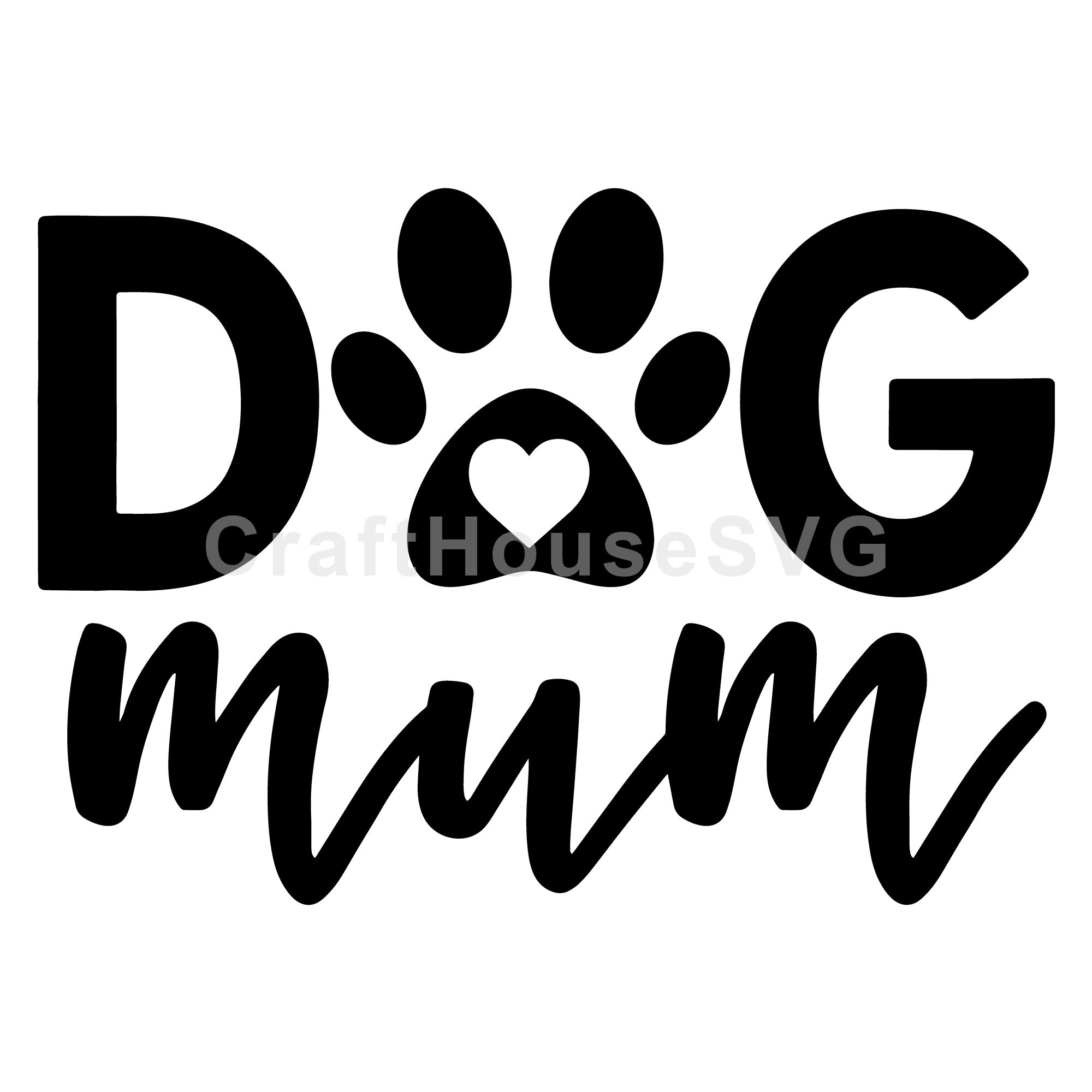 Dog mum SVG