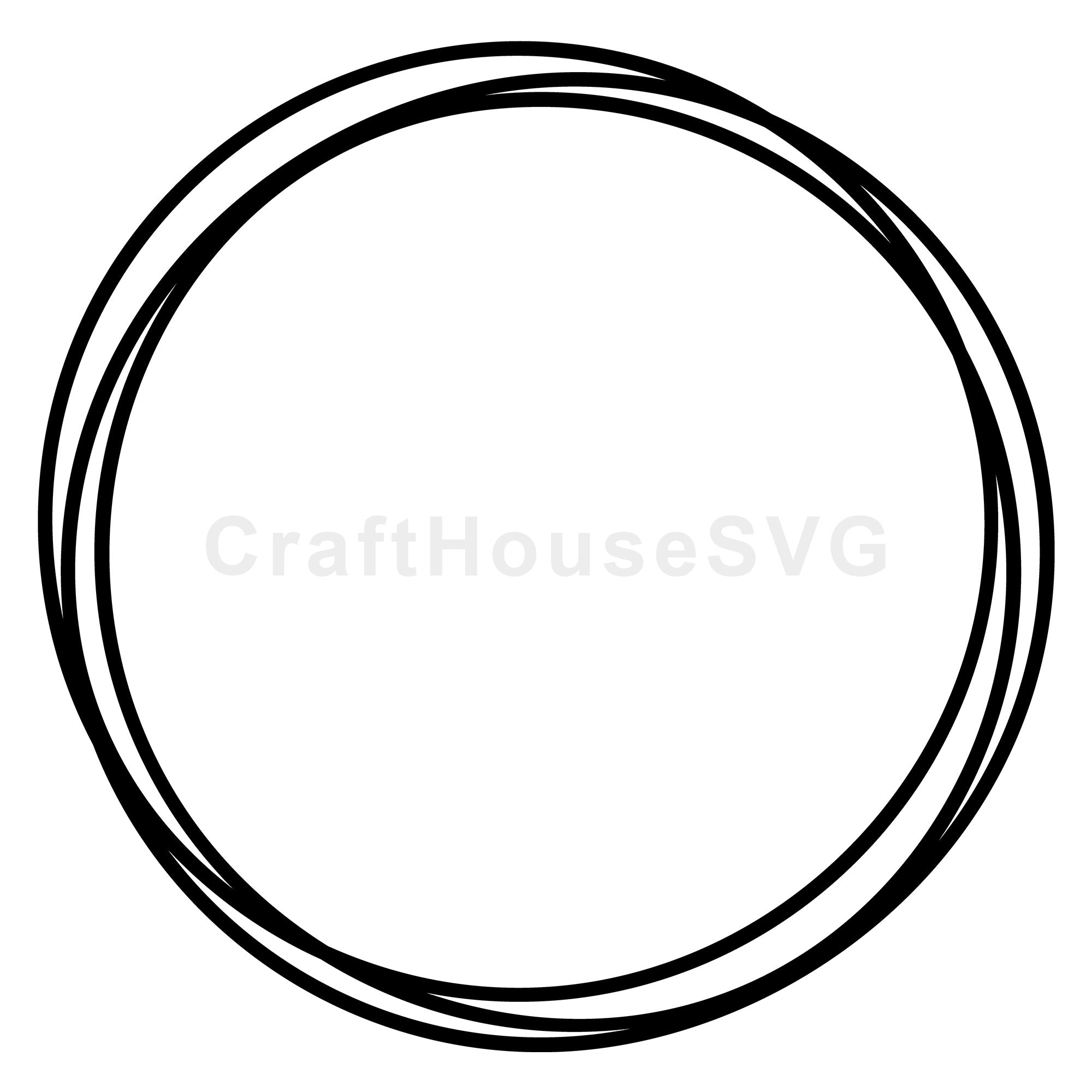 Double Circle SVG Frame