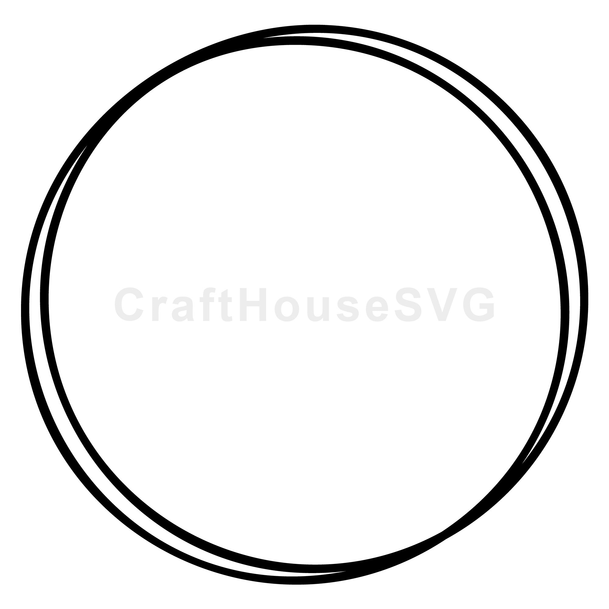 Circle Double Frame SVG