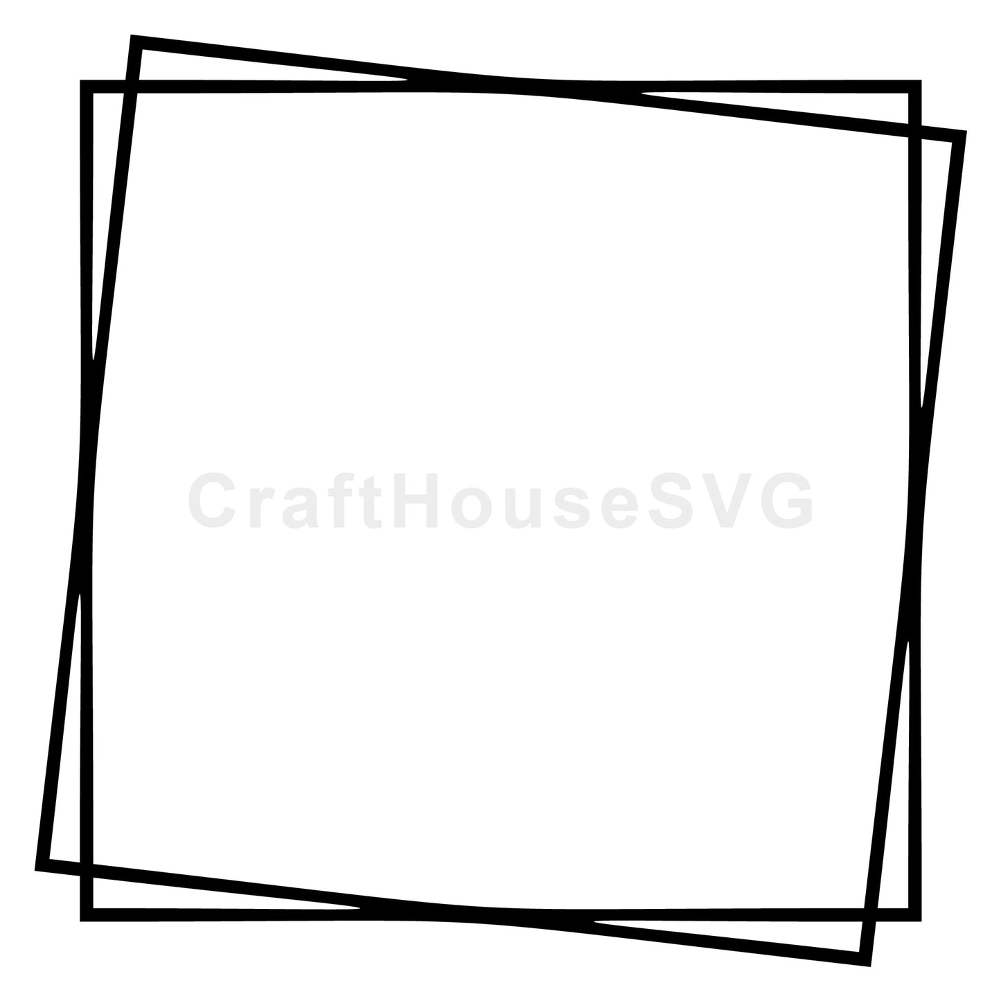Double Square Frame SVG