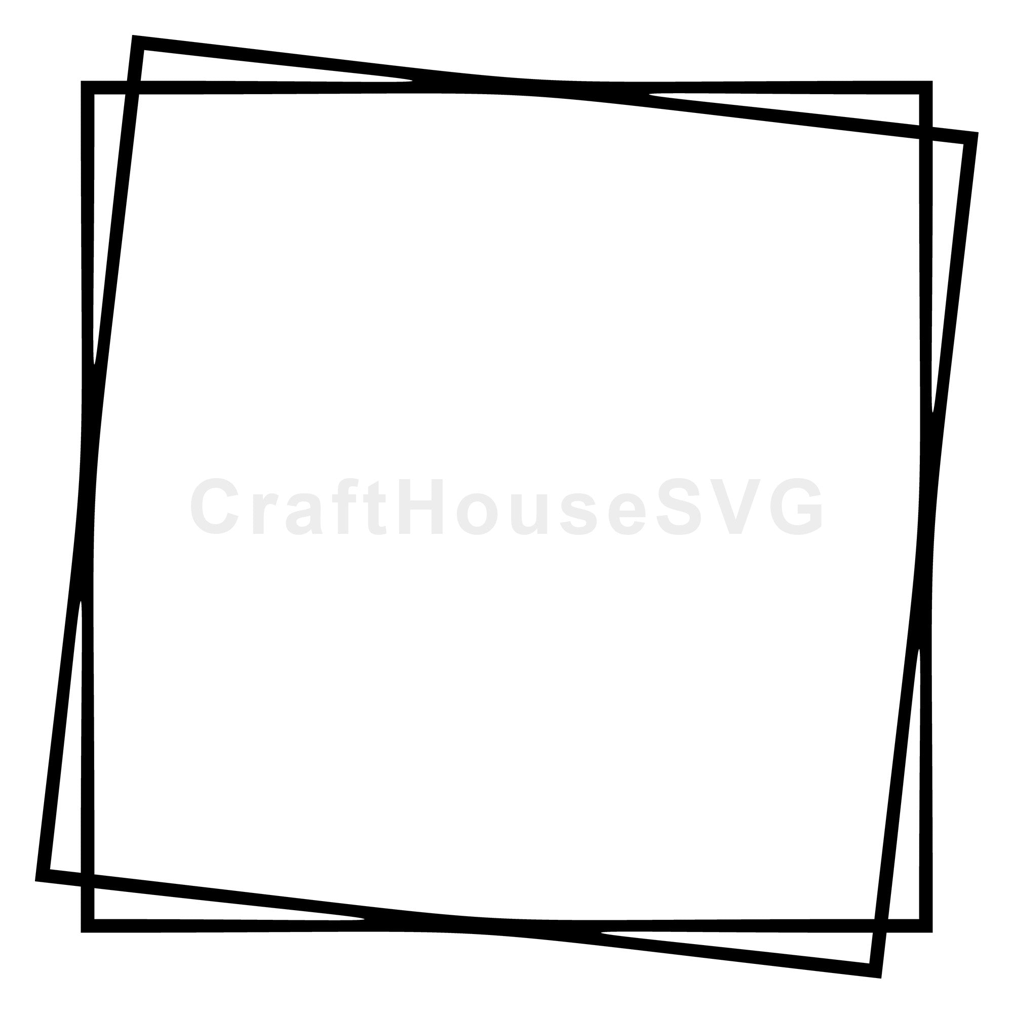 Double Square Frame SVG