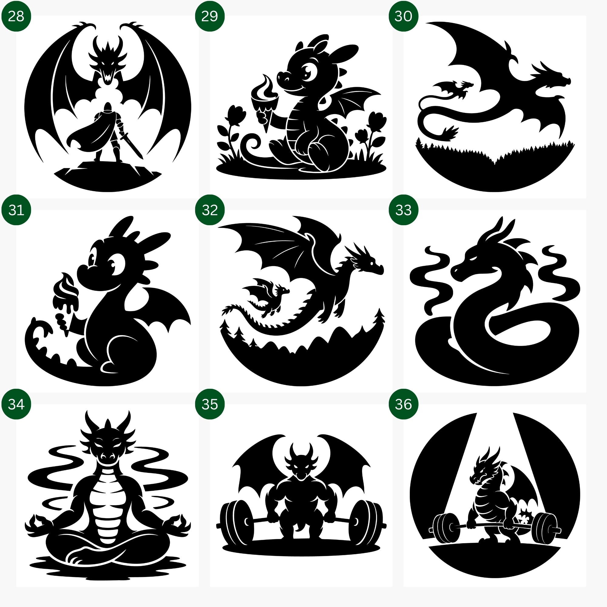 Dragon SVG Bundle