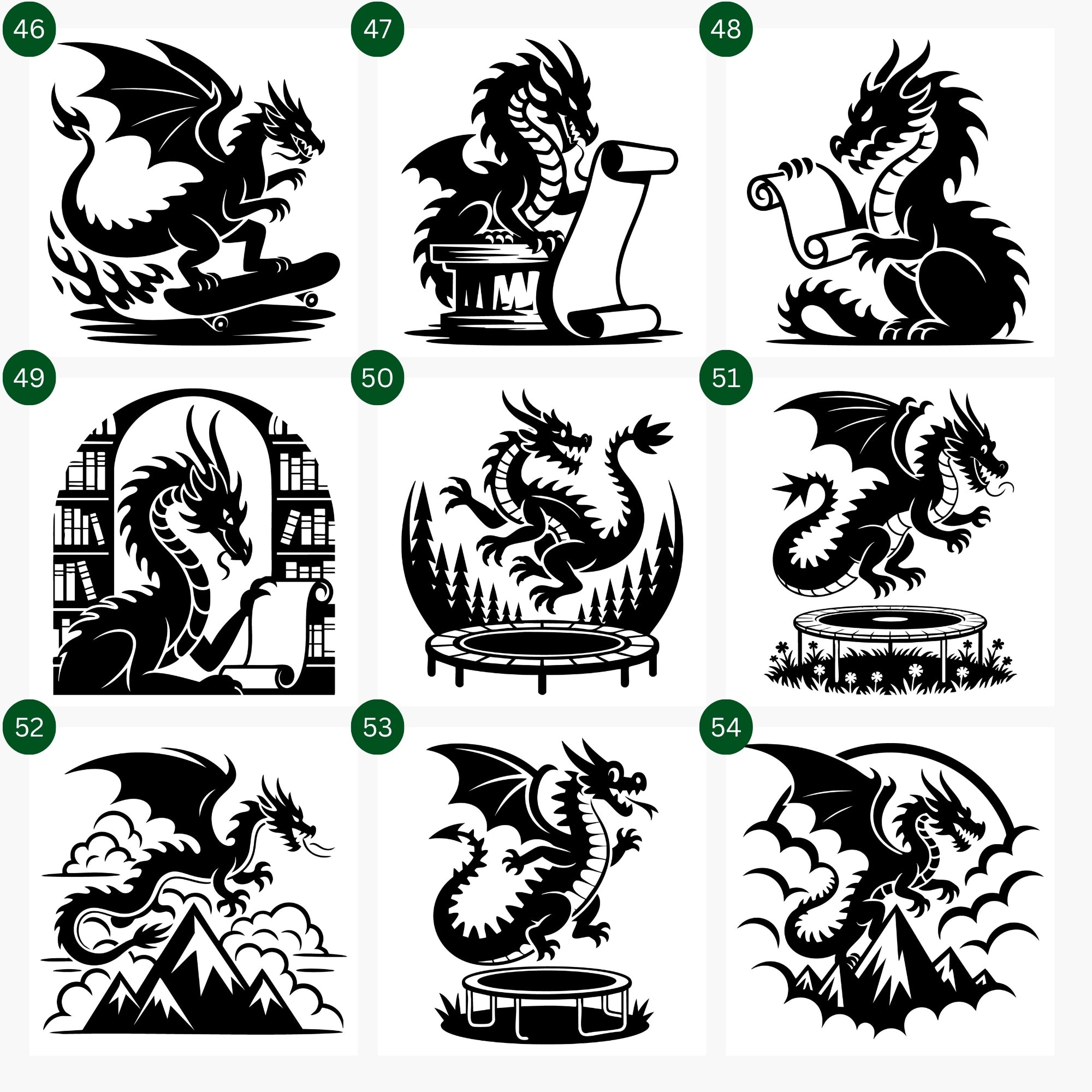 Dragon SVG Bundle