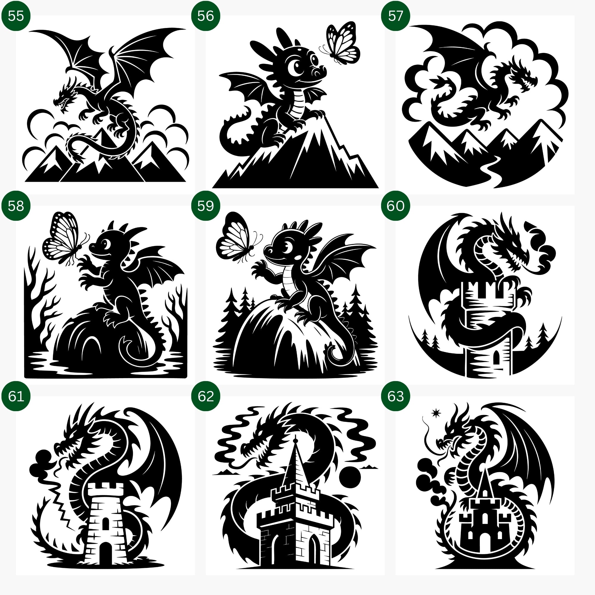 Dragon SVG Bundle