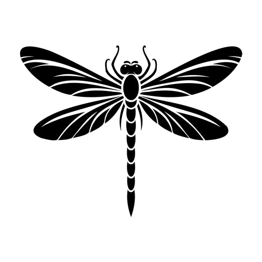 Dragonfly Silhouette 1 SVG silhouette design for Cricut, Silhouette, laser cutting, vinyl, sublimation, and craft projects.
