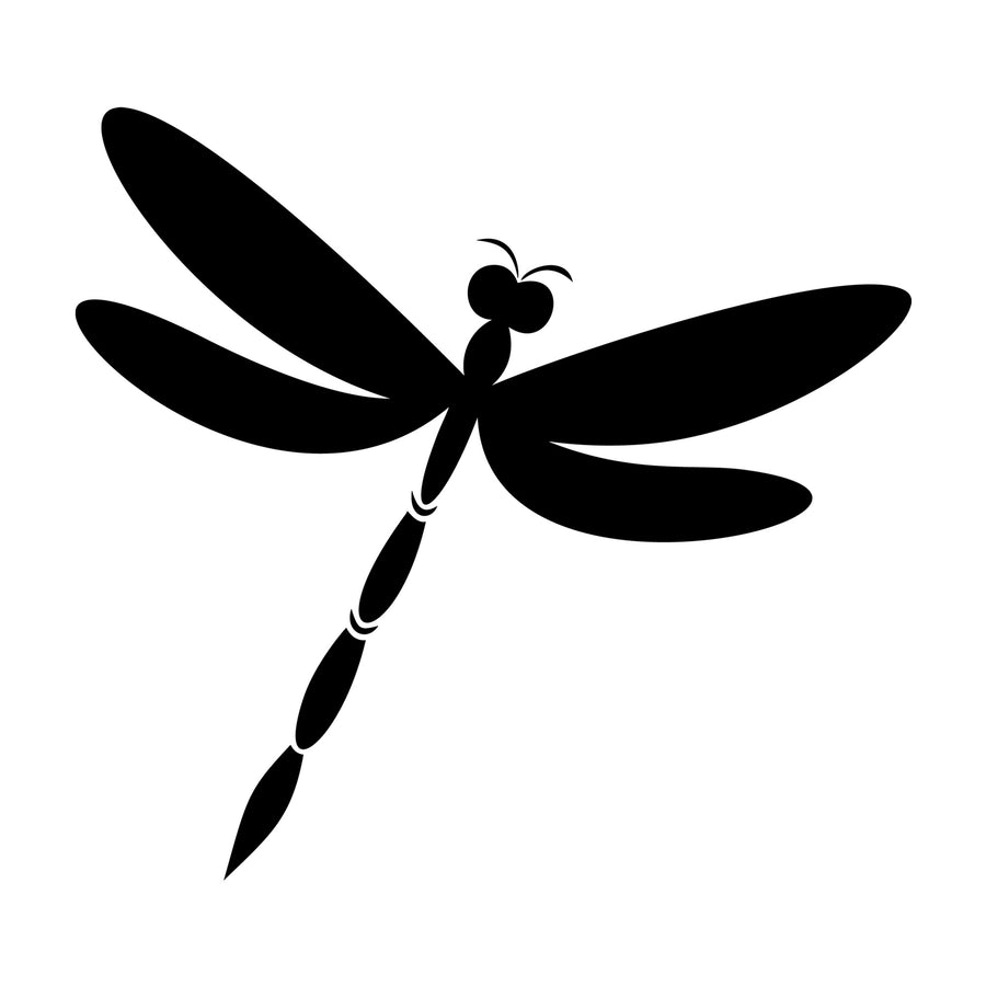Dragonfly Silhouette 10 SVG silhouette design for Cricut, Silhouette, laser cutting, vinyl, sublimation, and craft projects.