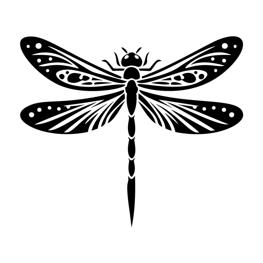 Dragonfly Silhouette 4 SVG silhouette design for Cricut, Silhouette, laser cutting, vinyl, sublimation, and craft projects.