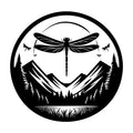 Dragonfly Silhouette 42 SVG silhouette design for Cricut, Silhouette, laser cutting, vinyl, sublimation, and craft projects.