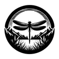 Dragonfly Silhouette 43 SVG silhouette design for Cricut, Silhouette, laser cutting, vinyl, sublimation, and craft projects.