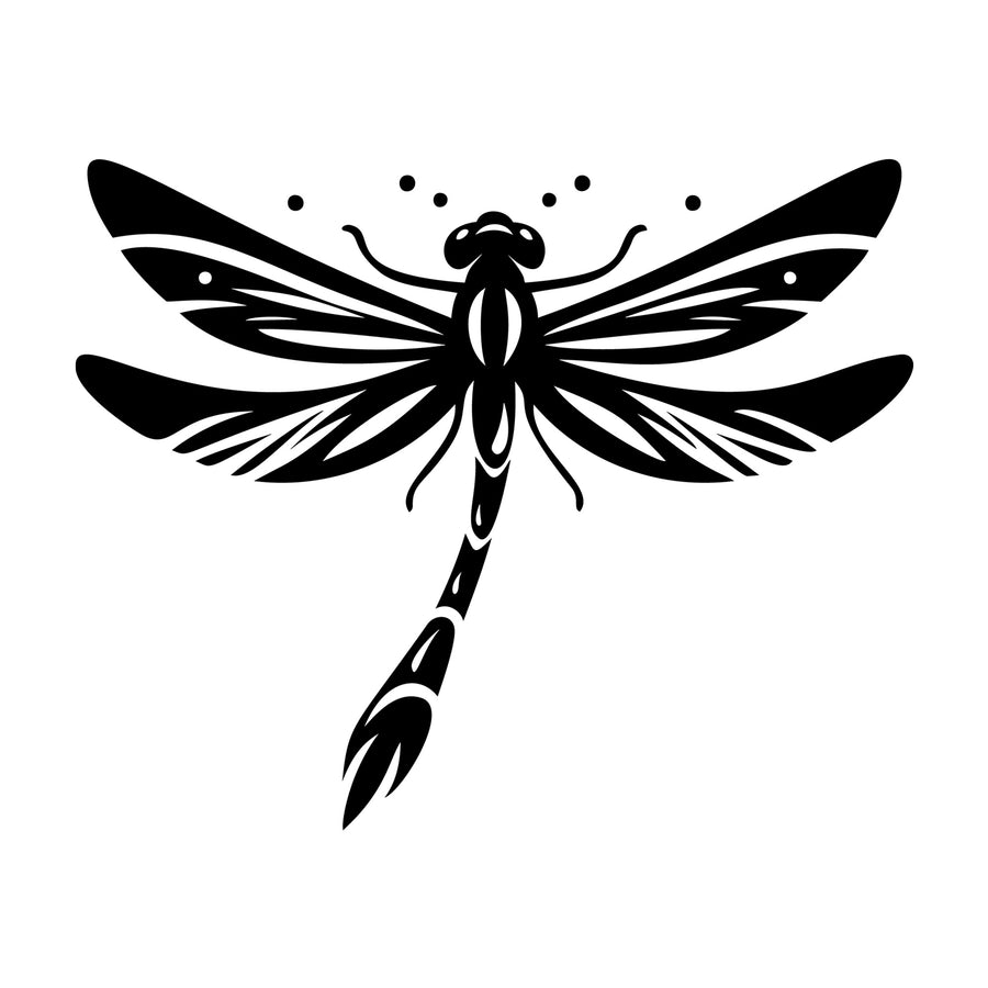Dragonfly Silhouette 5 SVG silhouette design for Cricut, Silhouette, laser cutting, vinyl, sublimation, and craft projects.