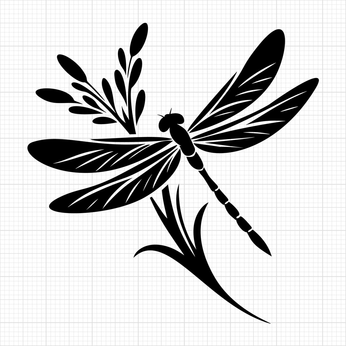 Dragonfly Silhouette 12