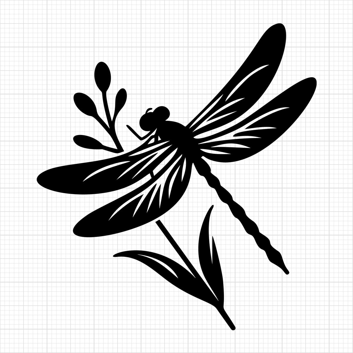 Dragonfly Silhouette 13