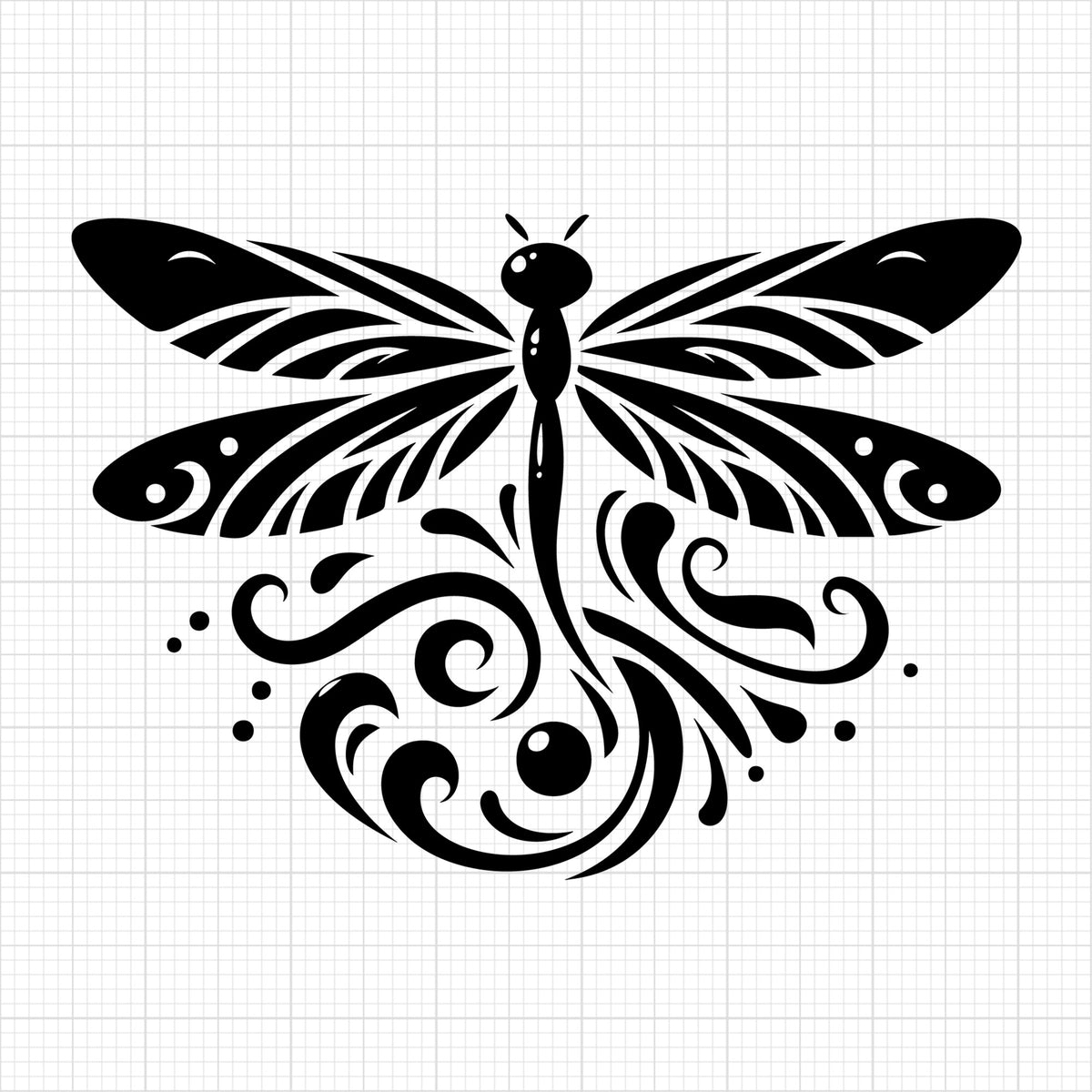 Dragonfly Silhouette 14