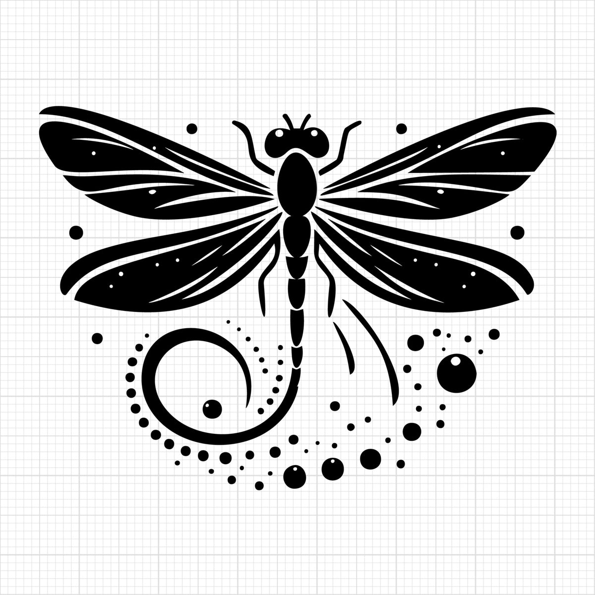 Dragonfly Silhouette 15