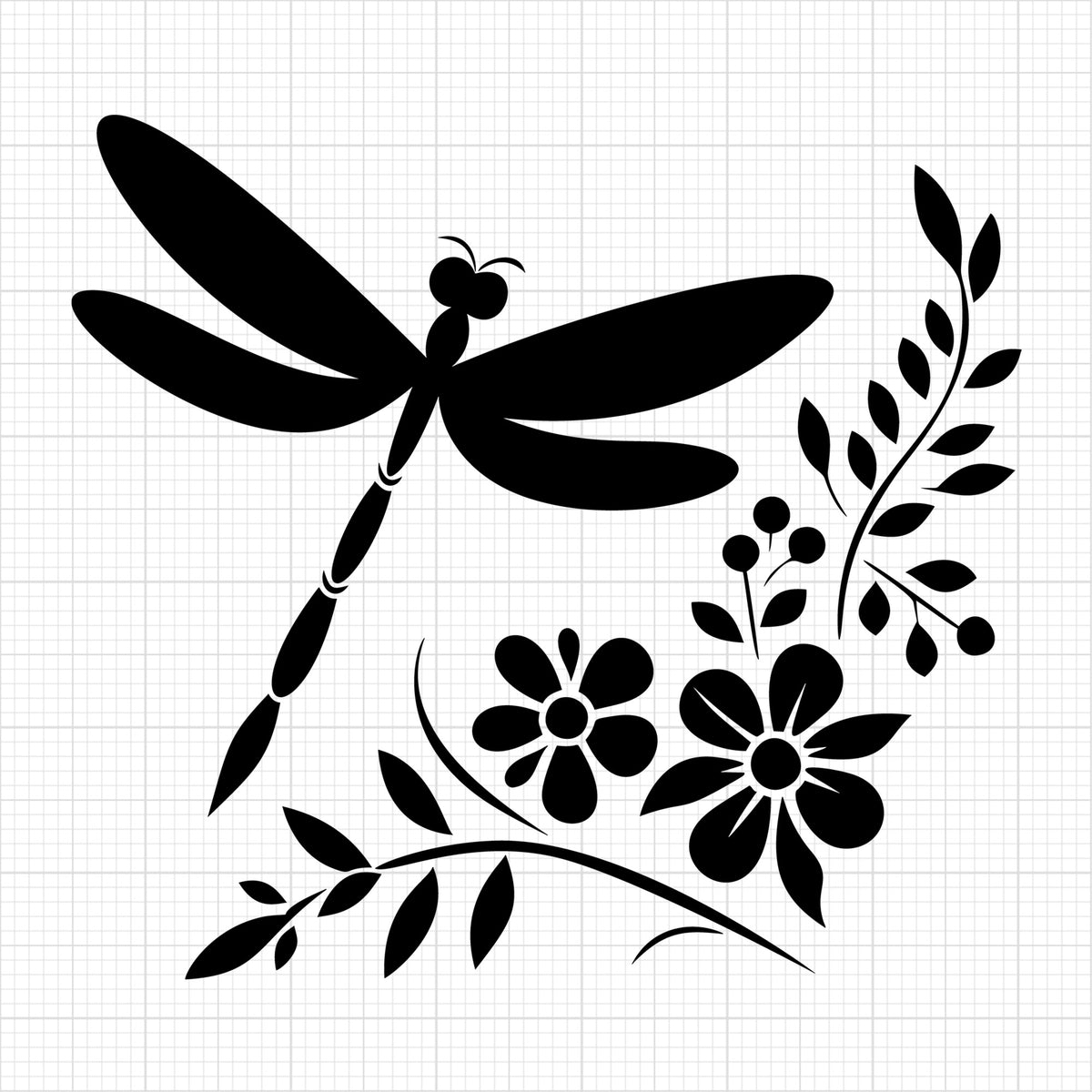 Dragonfly Silhouette 17