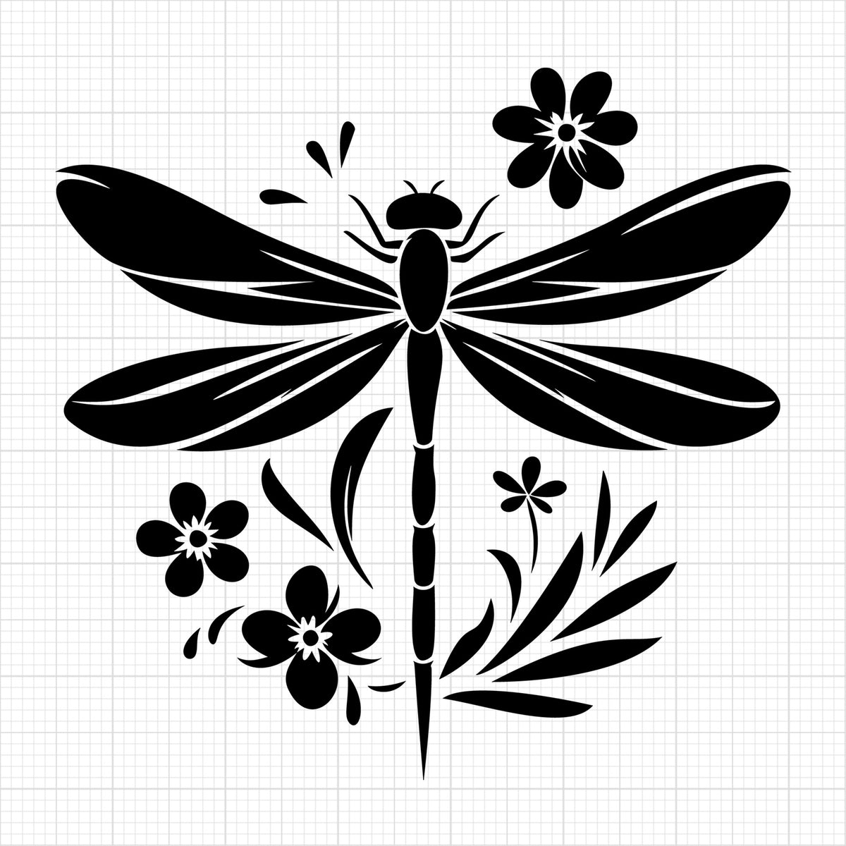 Dragonfly Silhouette 22