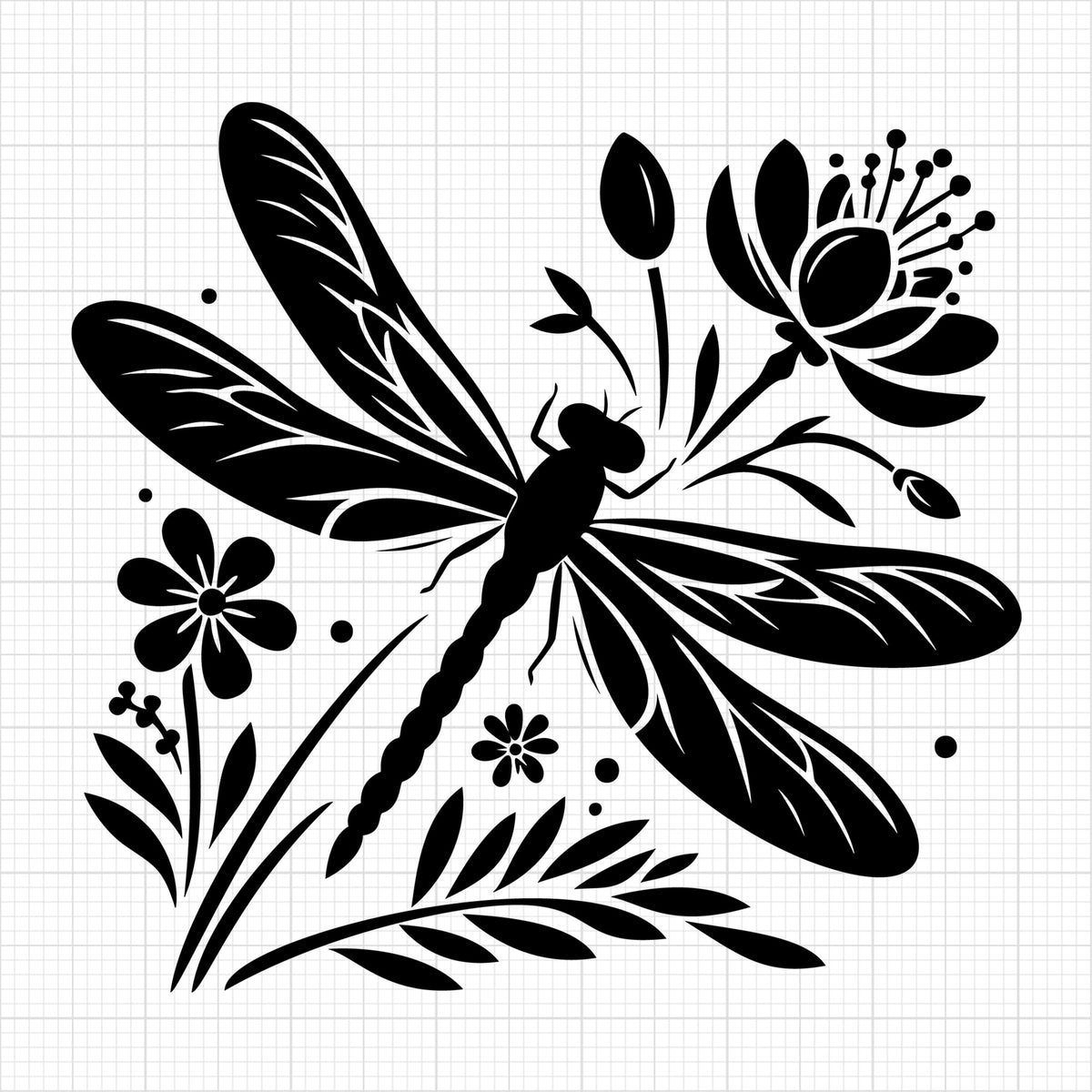 Dragonfly Silhouette 23