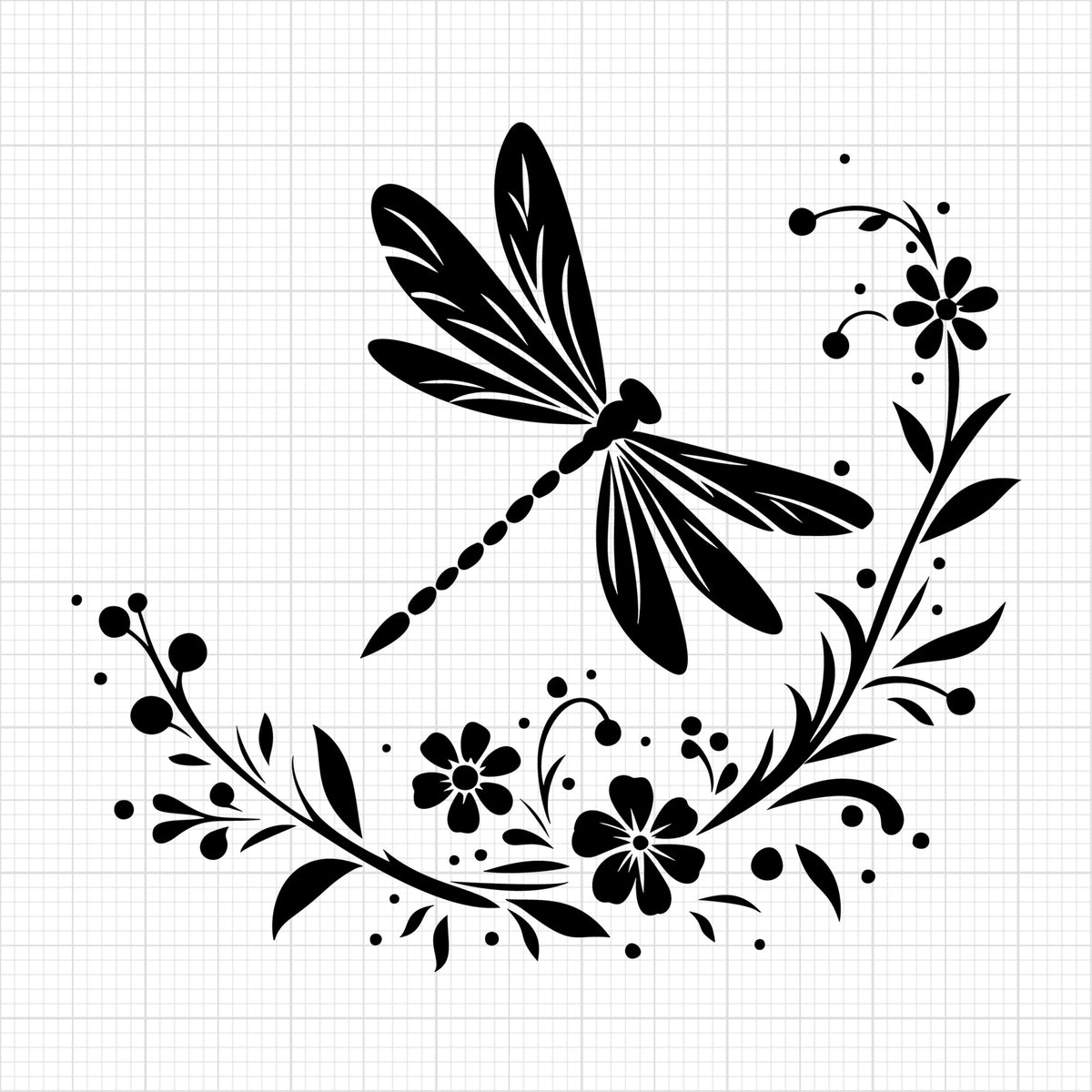 Dragonfly Silhouette 25