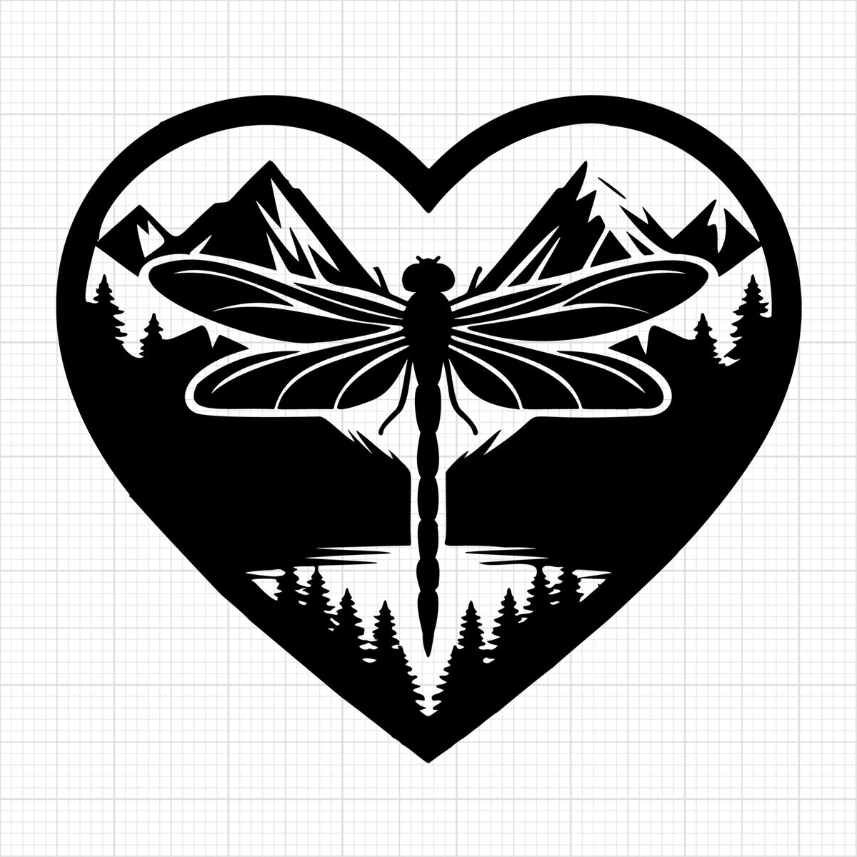 Dragonfly Silhouette 28