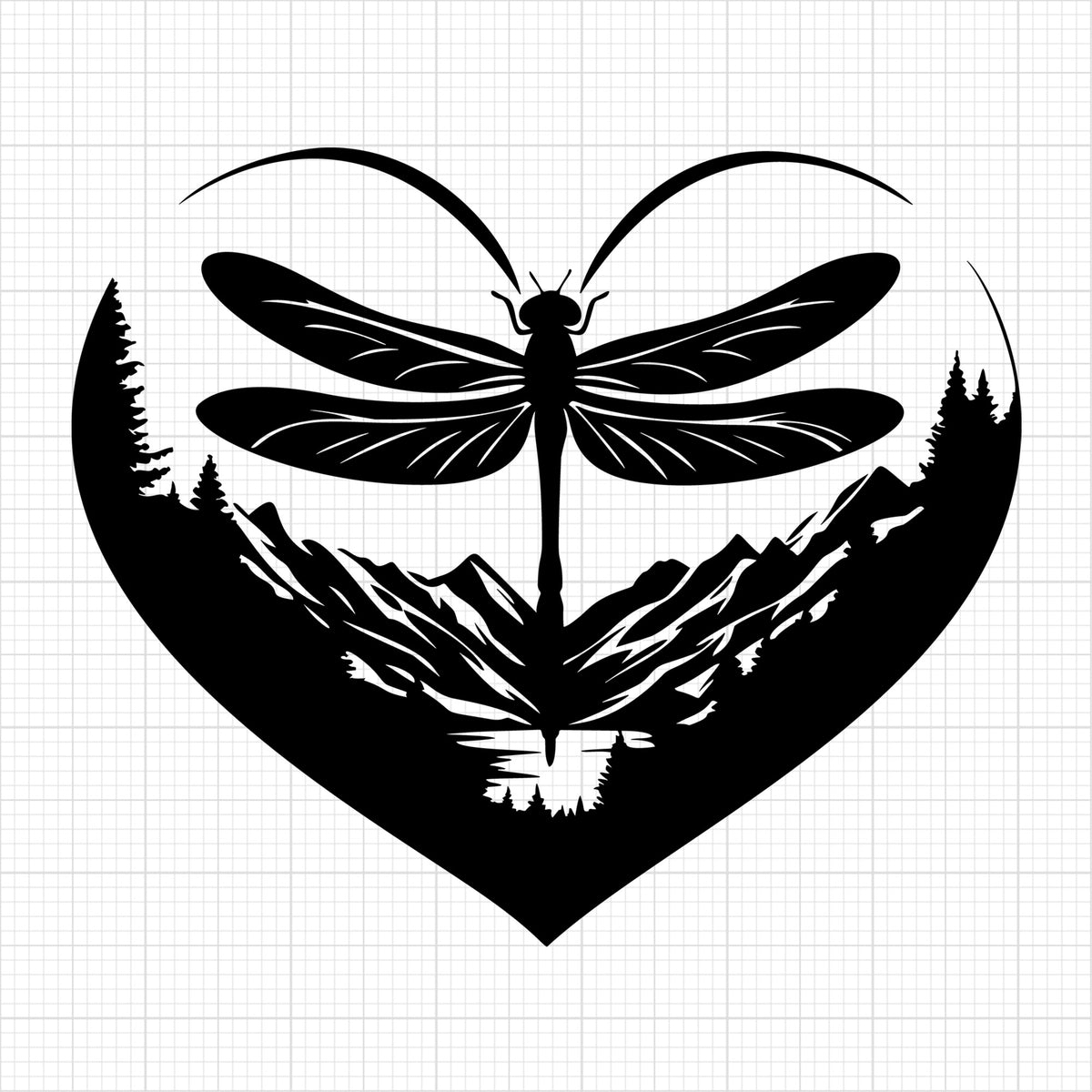 Dragonfly Silhouette 31