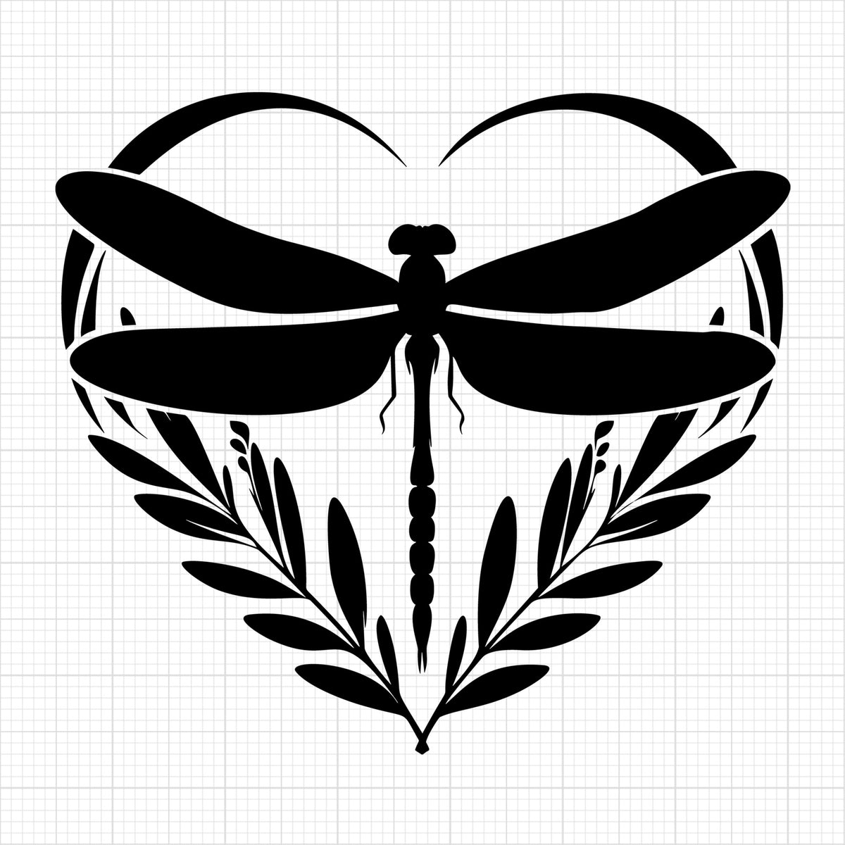 Dragonfly Silhouette 35