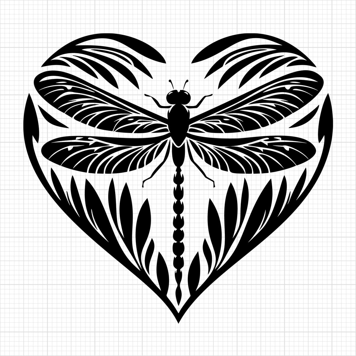 Dragonfly Silhouette 38