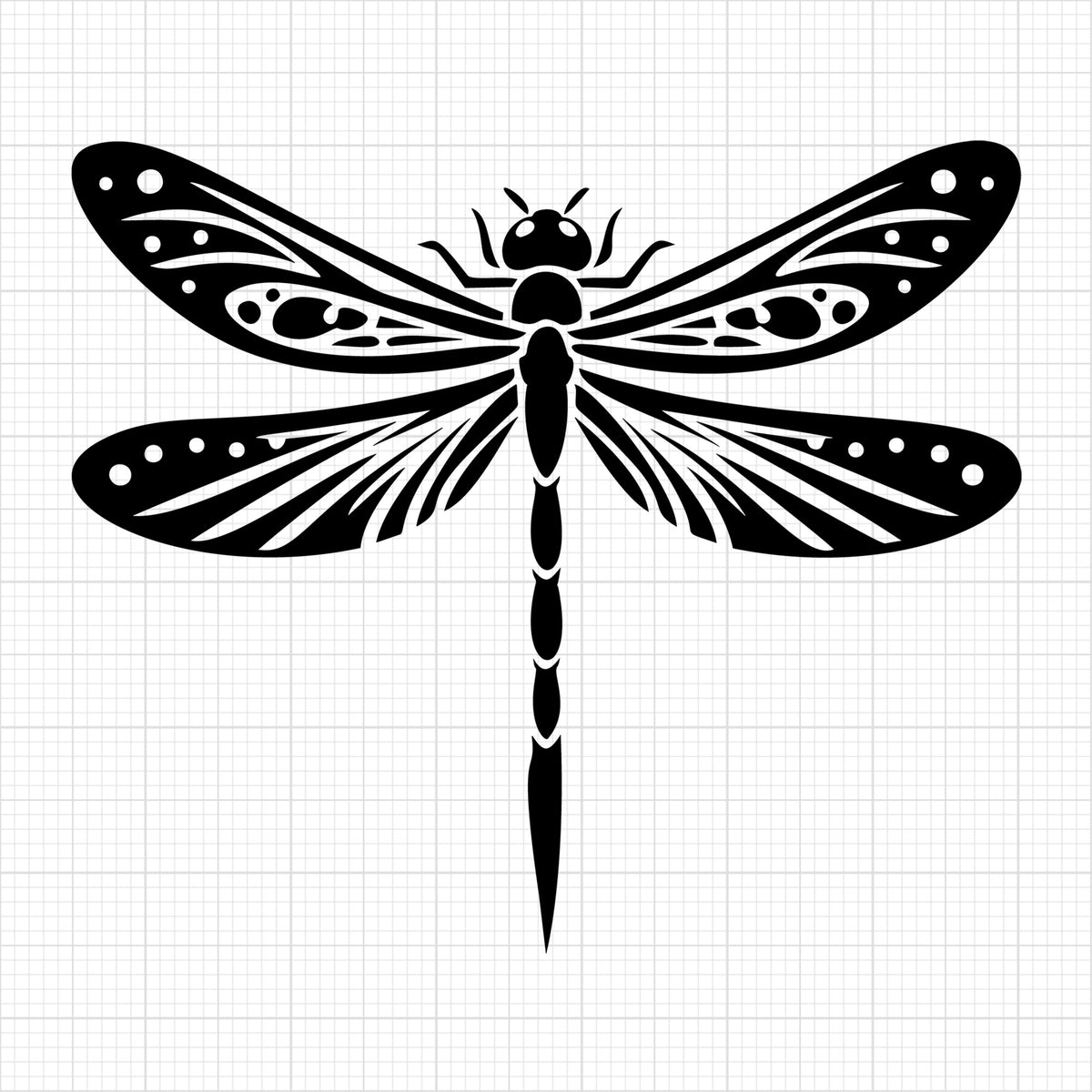 Dragonfly Silhouette 4