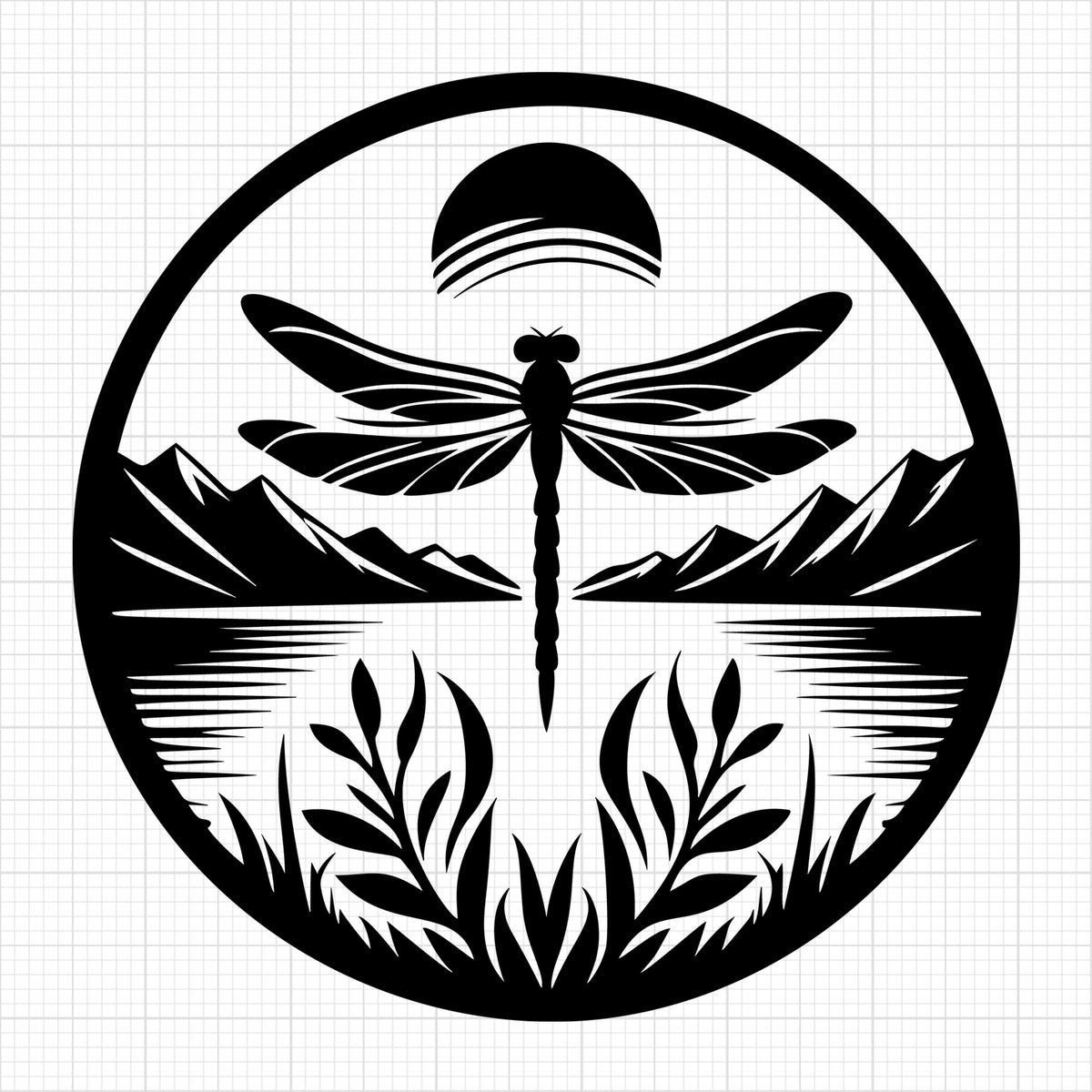 Dragonfly Silhouette 41