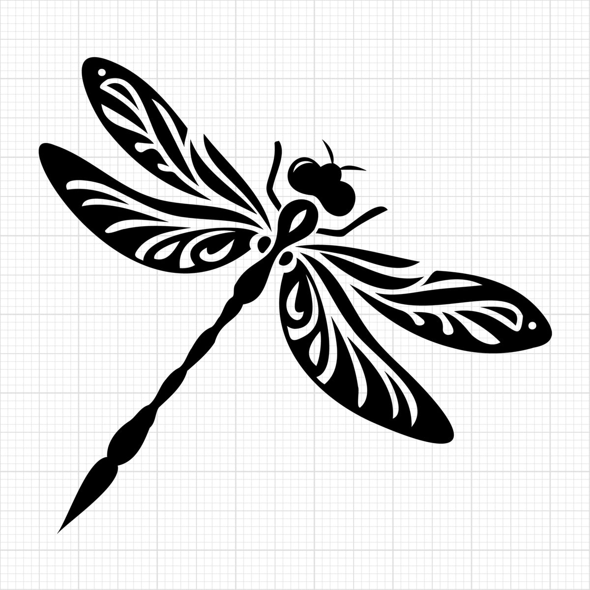 Dragonfly Silhouette 6