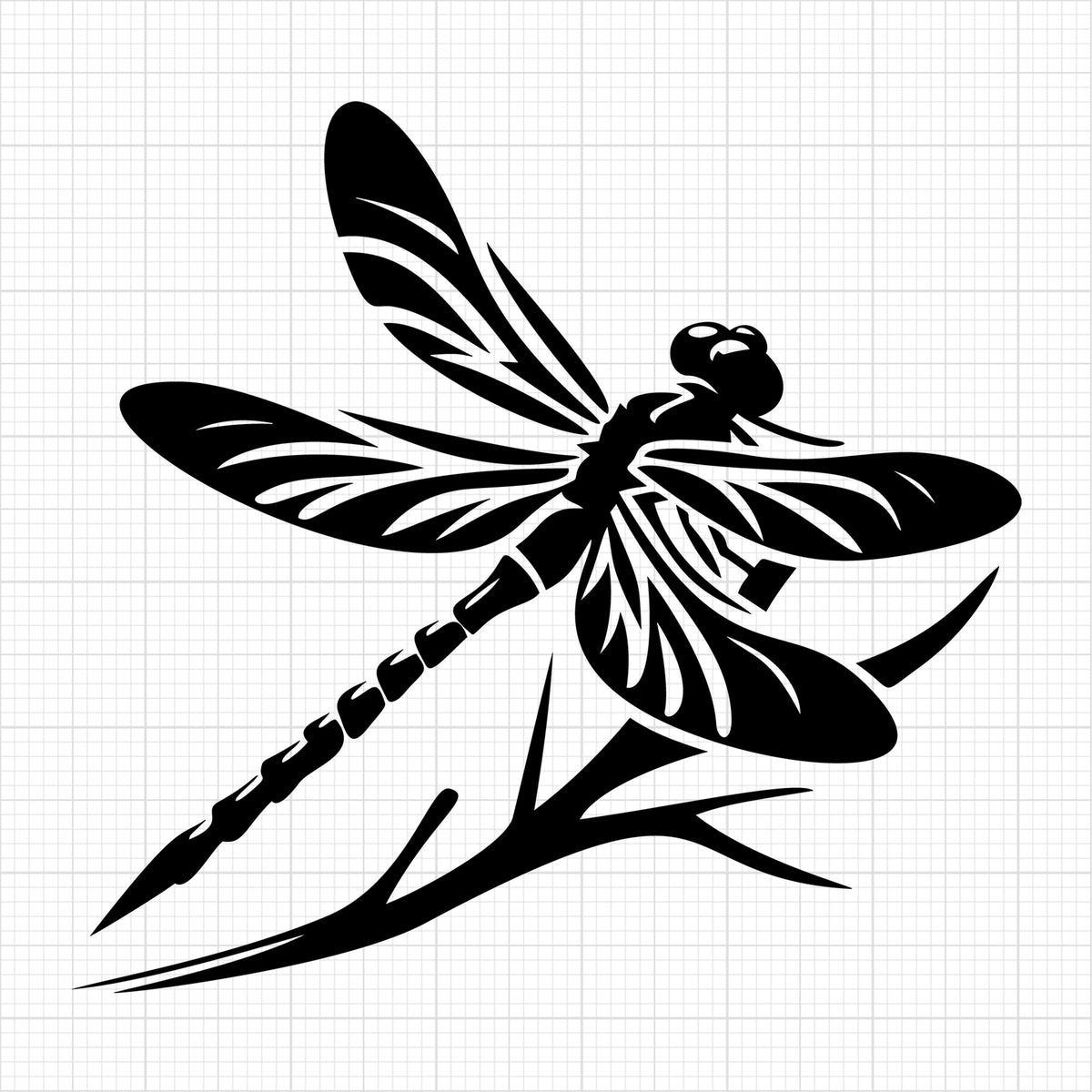 Dragonfly Silhouette 7